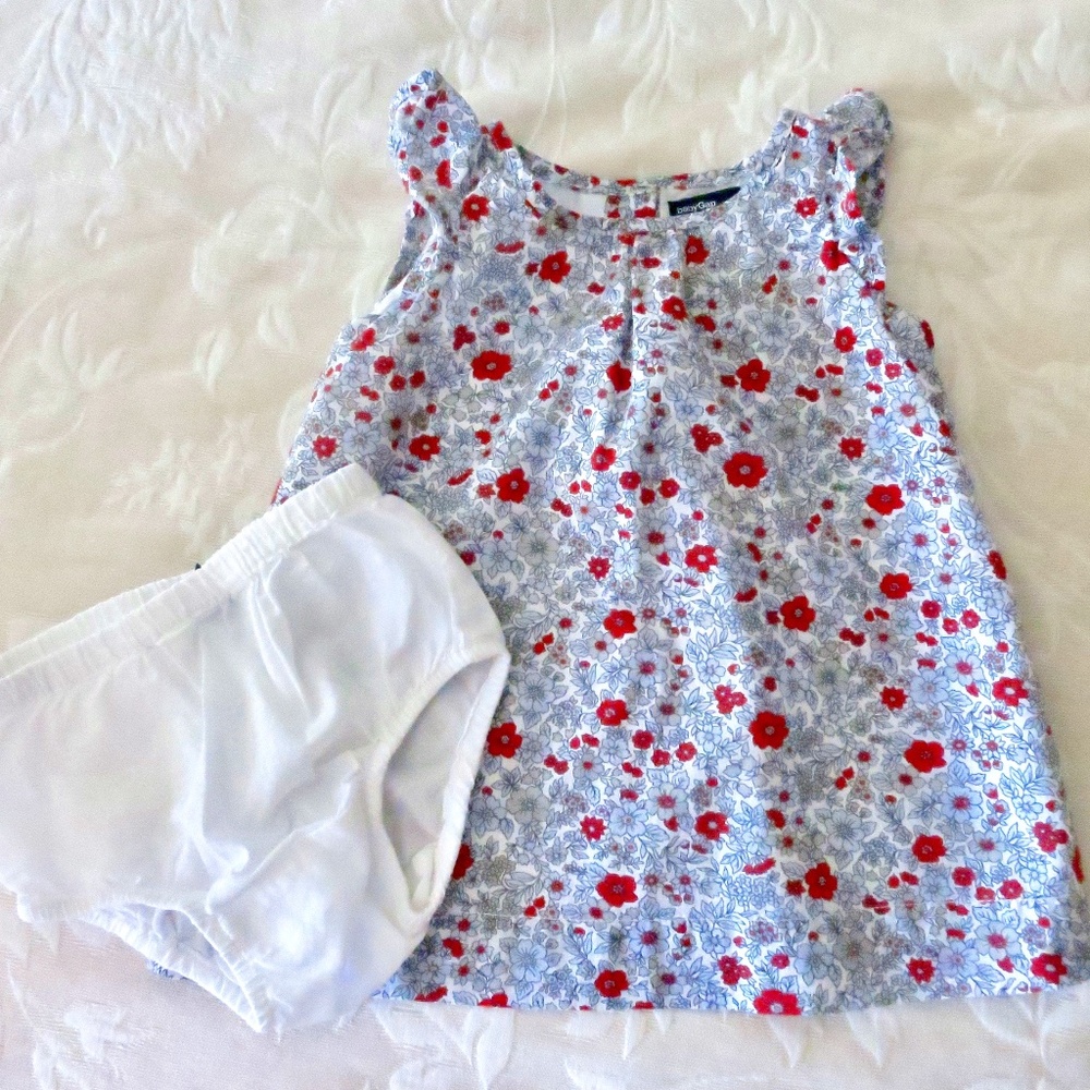Baby Gap Floral Bloomer Set Size 3-6 mos.